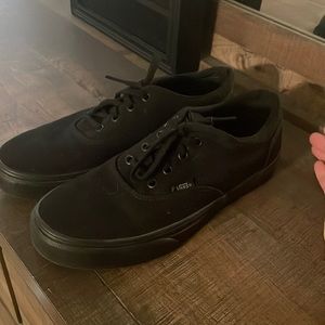 Black lace up Vans